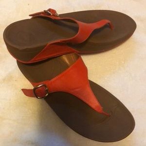 Nice red fit flops